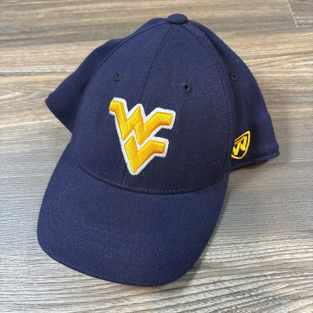 Top of The World West Virgina Mountaineers The Rookie Navy Flex Hat